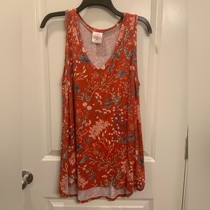 Freeloader Rust Tank Top. Size L